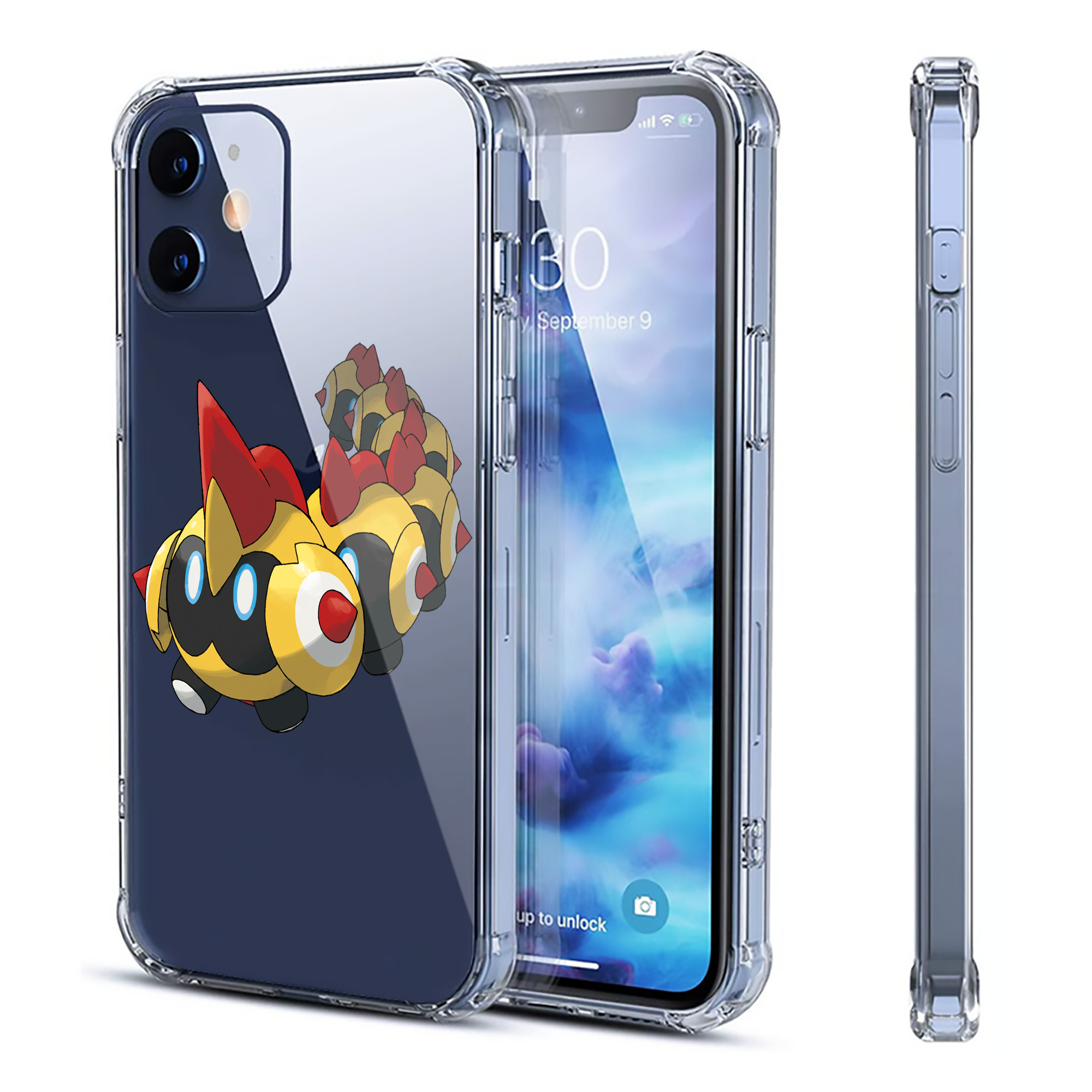 （画像用） ポケットモンスター Pokémon 【iPhone 12シリーズ対応】透明スマホケース（クリアソフトケース）
